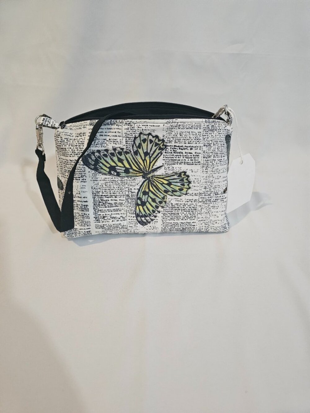 Butterfly/Newspaper Purse Handmade